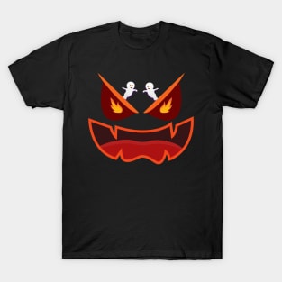 Halloween Face Mask, Pumpkin Face Mask, Mouth Mask funny. T-Shirt